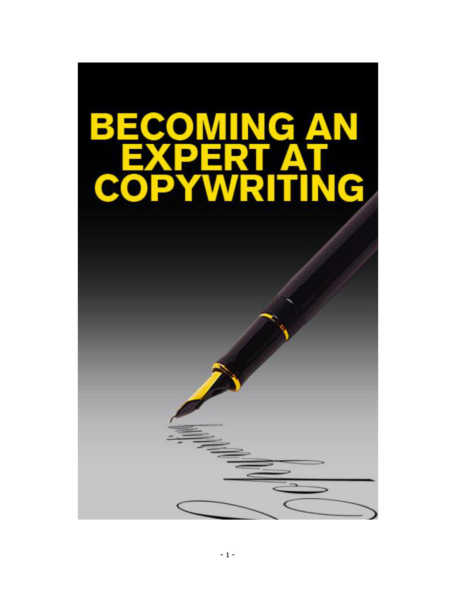 Becoming an Expert at Copywriting PDF Download