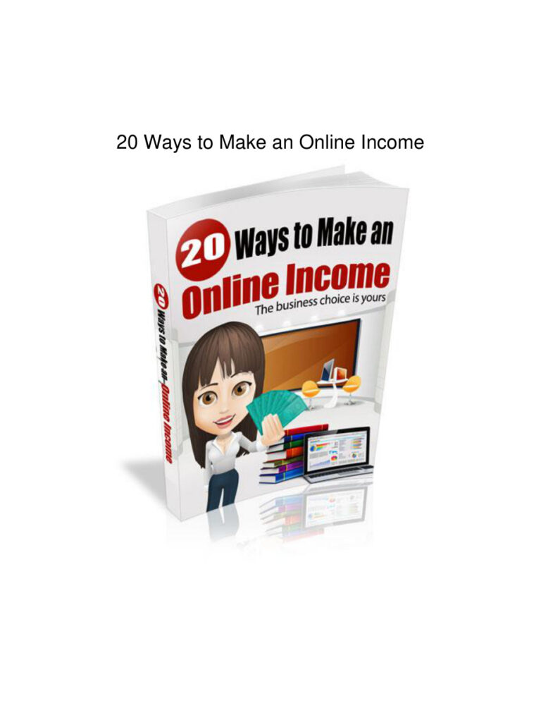 20 Ways to Make an Online Income PDF Download – Unknown Author