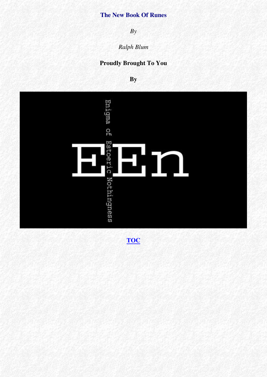 The New Book of Runes PDF Download