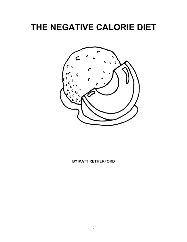 The Negative Calorie Diet PDF Download – Unknown Author
