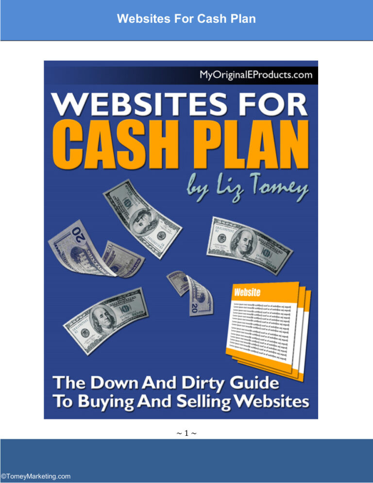 Websites for Cash Plan PDF Download – Unknown Author