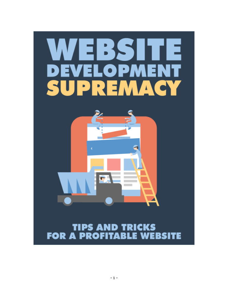 Website Development Supremacy PDF Download – Unknown Author