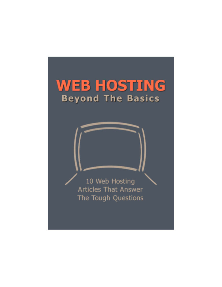 Web Hosting Beyond Basics PDF Download – Unknown Author