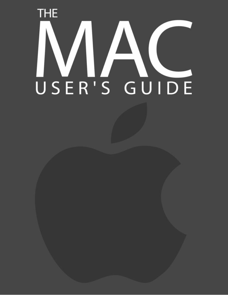 The Mac User’s Guide PDF Download – Unknown Author