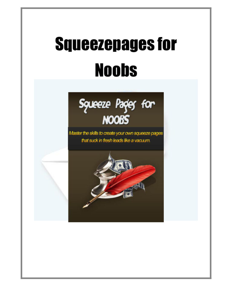Squeeze Pages for Noobs PDF Download – Unknown Author