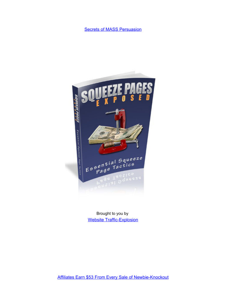 Squeeze Pages Exposed PDF Download – Unknown Author