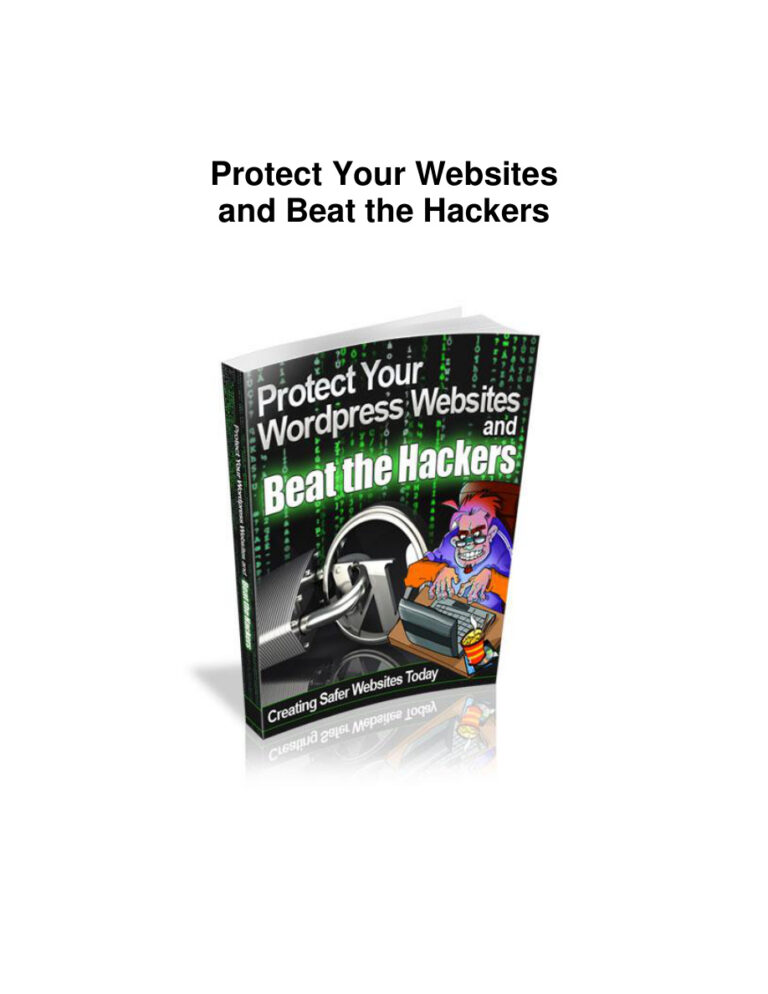 Protect Your Websites and Beat the Hackers PDF Download – Unknown Author