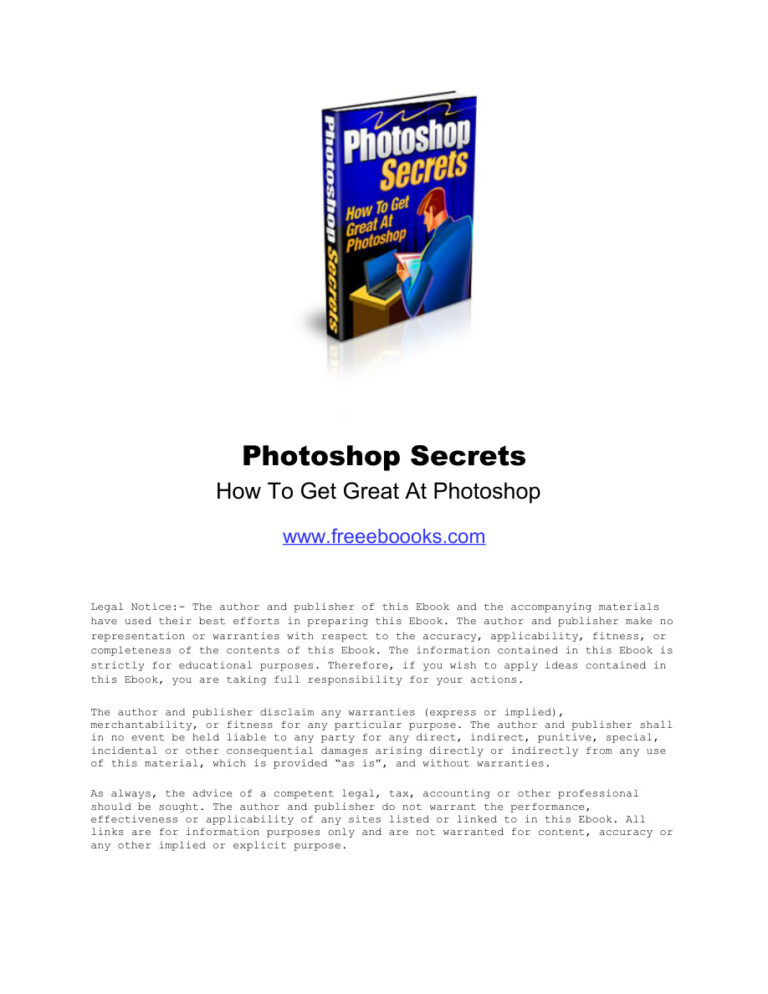 Photoshop Secrets PDF Download – Unknown Author