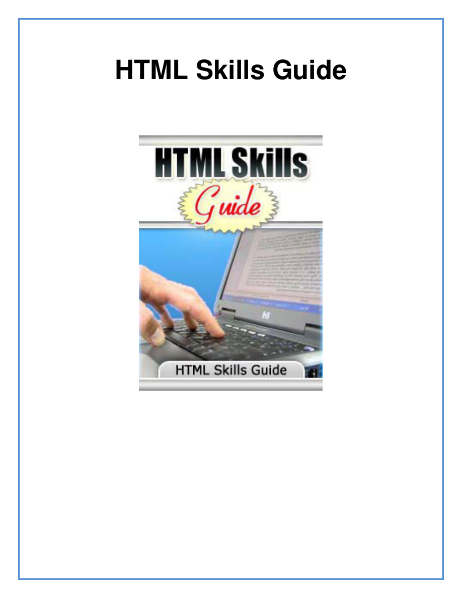 HTML Skills Guide PDF Download