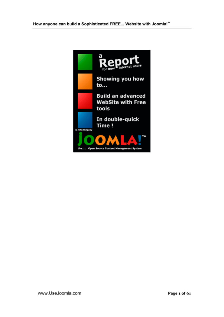 How to Use Joomla PDF Download – Unknown Author