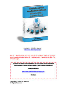 68b2df21043f1 how to create your own town portal website without writing a single line of code Kitap Kapağı