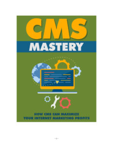 68b2ff03d9e5c cms mastery how cms can maximize your internet marketing profits Kitap Kapağı