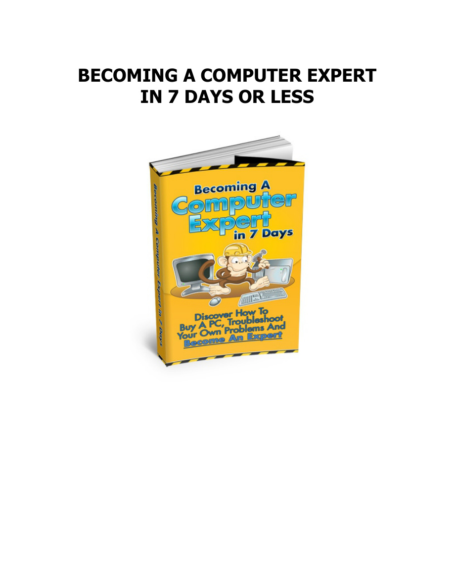 Becoming a Computer Expert in 7 Days PDF Download