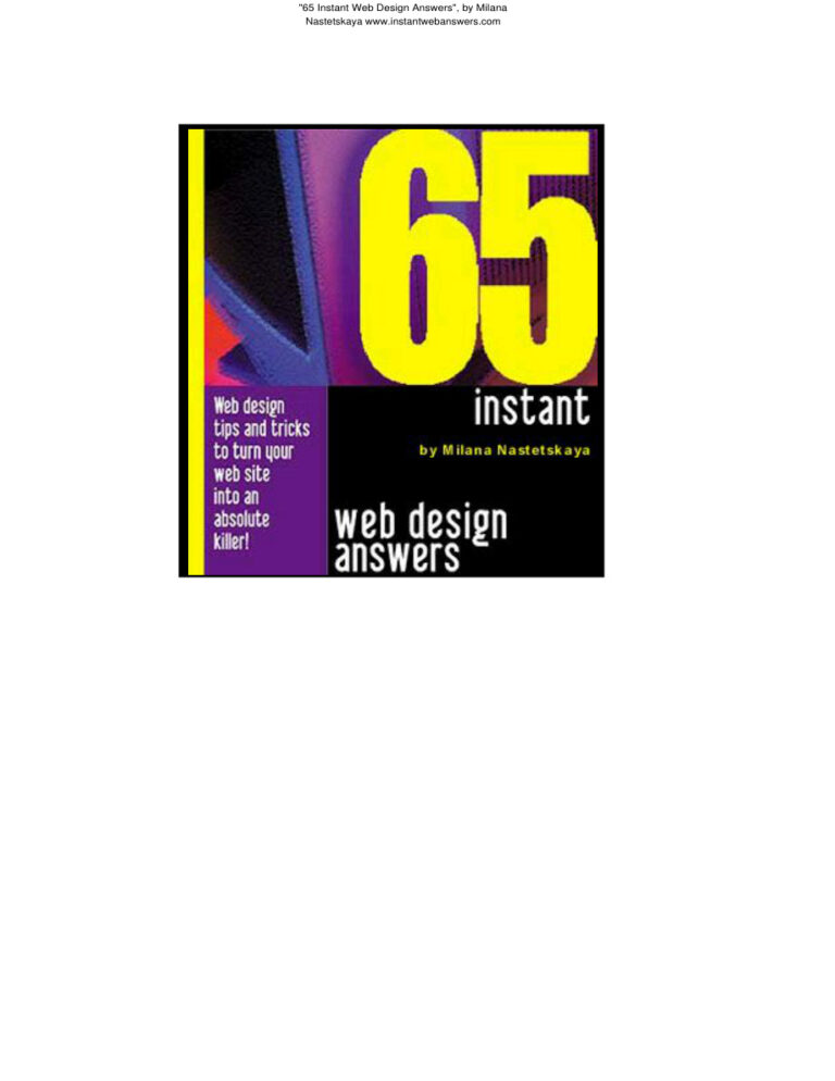 65 Instant Web Design Answers PDF Download – Milana