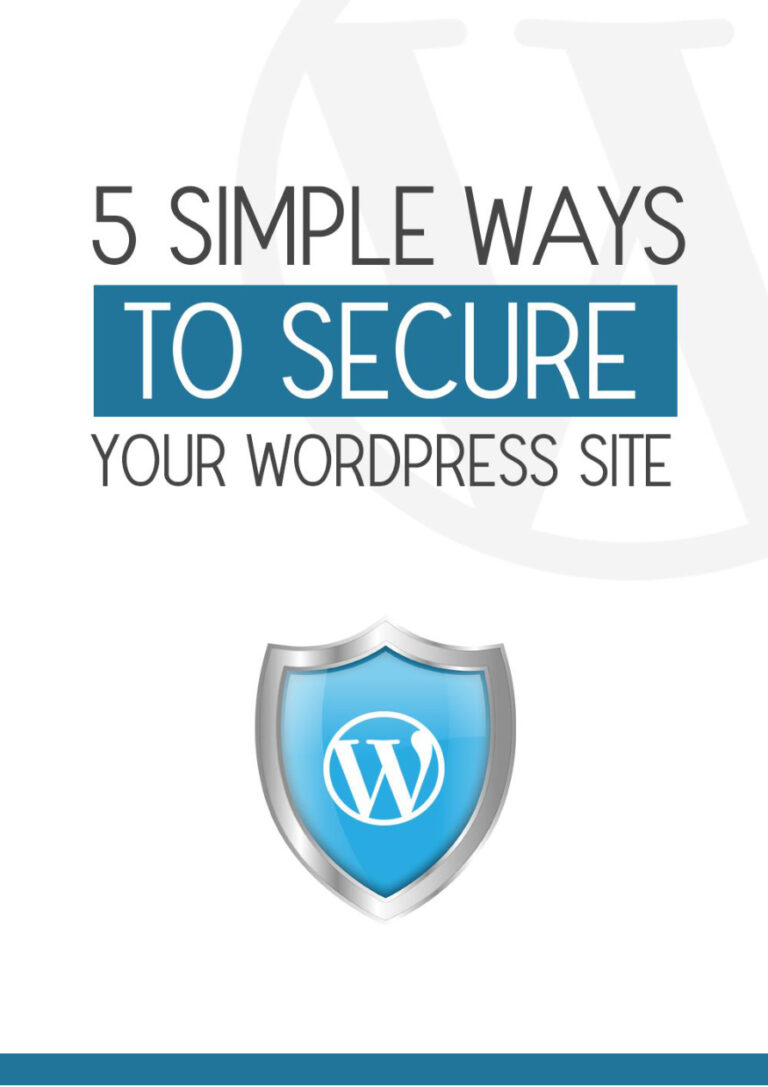 5 Simple Ways to Secure Your WordPress Site PDF Download – Unknown Author