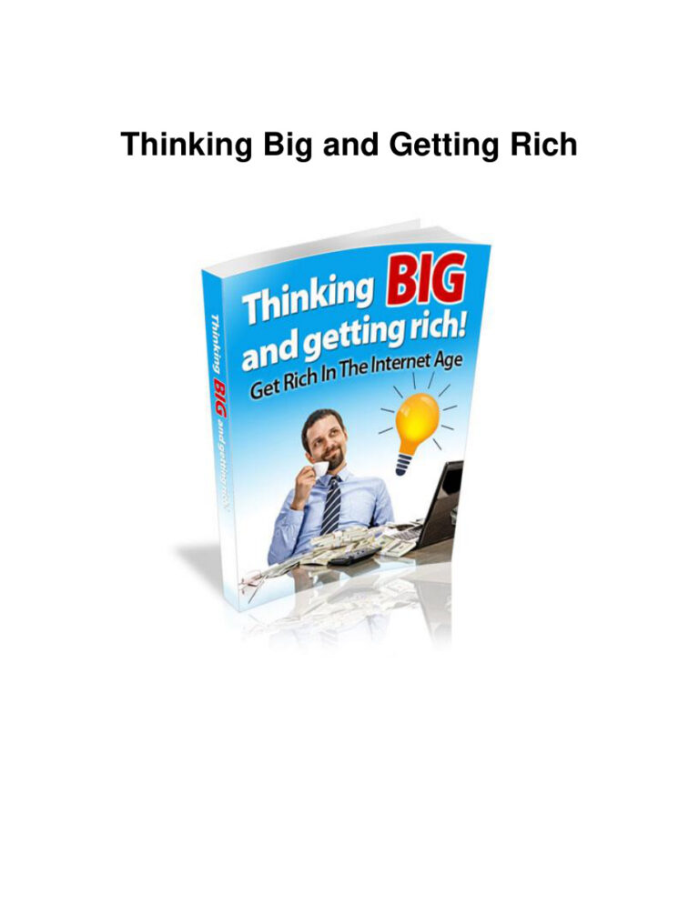 Thinking Big and Getting Rich PDF Download – Unknown Author