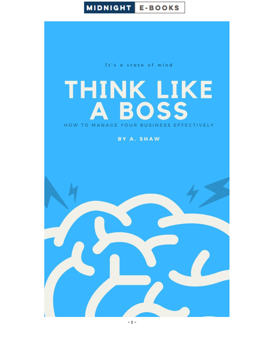 Think Like a Boss PDF Download