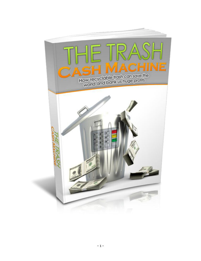 Trash Cash Machine PDF Download – Unknown Author