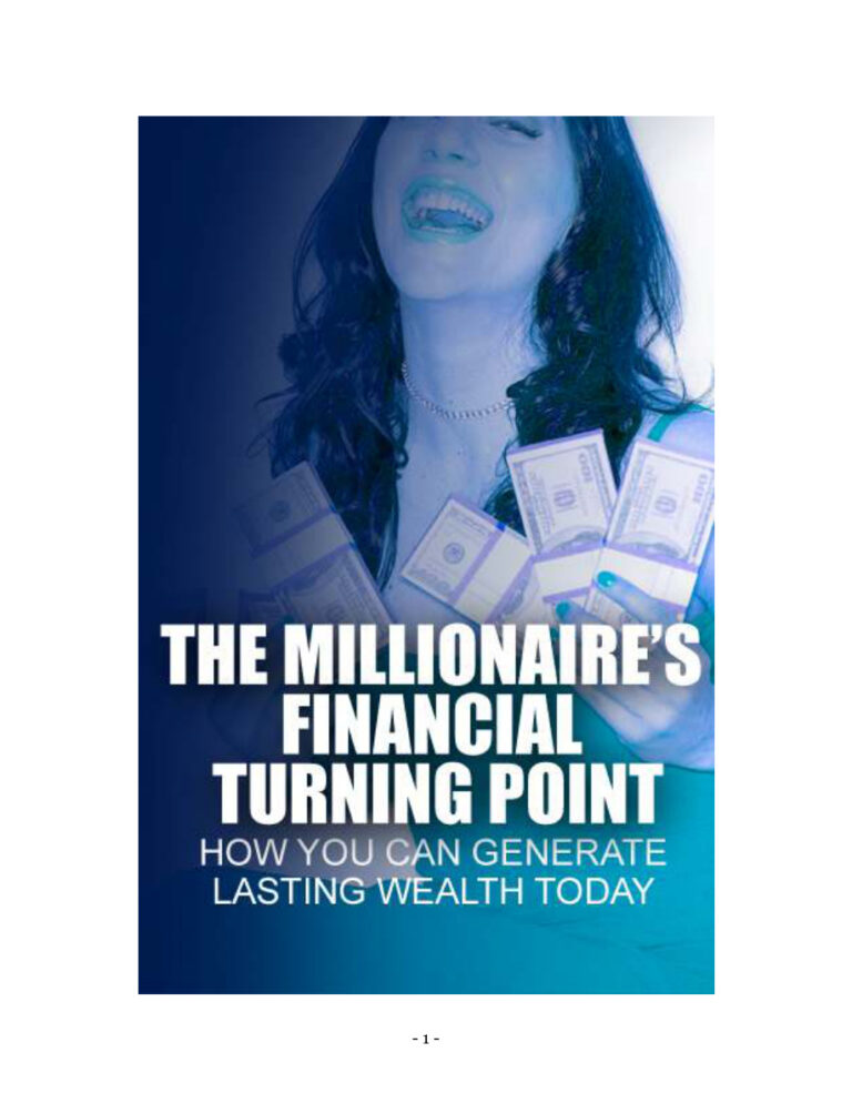 The Millionaire’s Financial Turning Point PDF Download – Unknown Author
