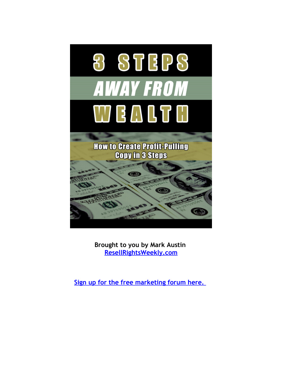 3 Steps Away from Wealth PDF Download