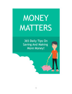 68b73ccc196a1 money matters 365 daily tips on saving and making more money Kitap Kapağı