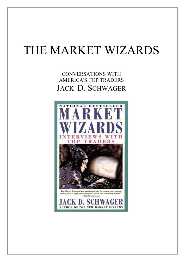 The Market Wizards PDF Download – Jack D. Schwager