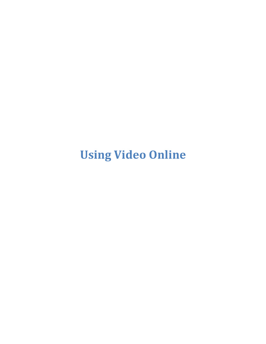 Using Video on Your Websites PDF Download