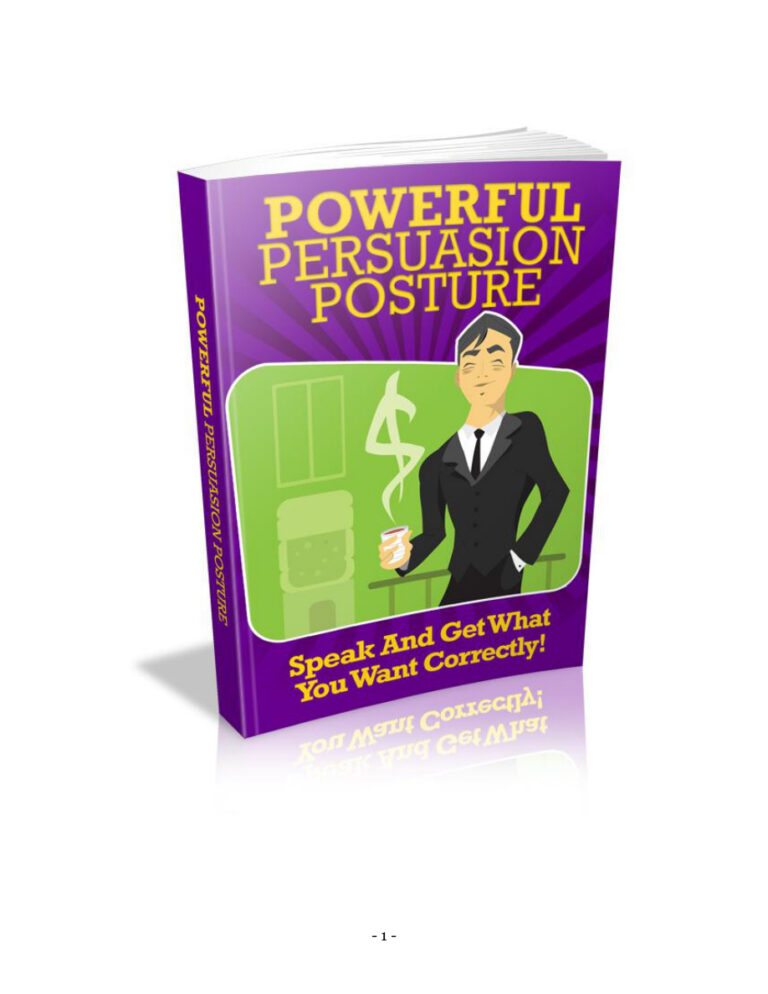 Powerful Persuasion Posture PDF Download – Unknown Author