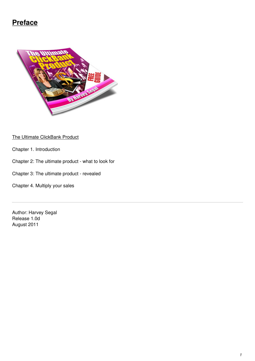 The Ultimate Clickbank Product PDF Download