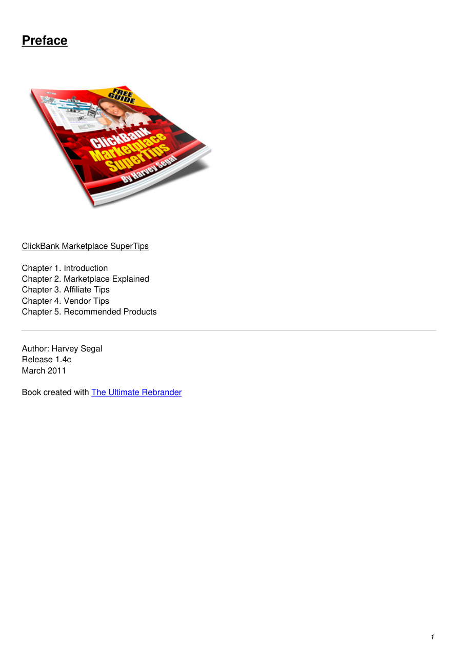 Clickbank Marketplace Super Tips PDF Download