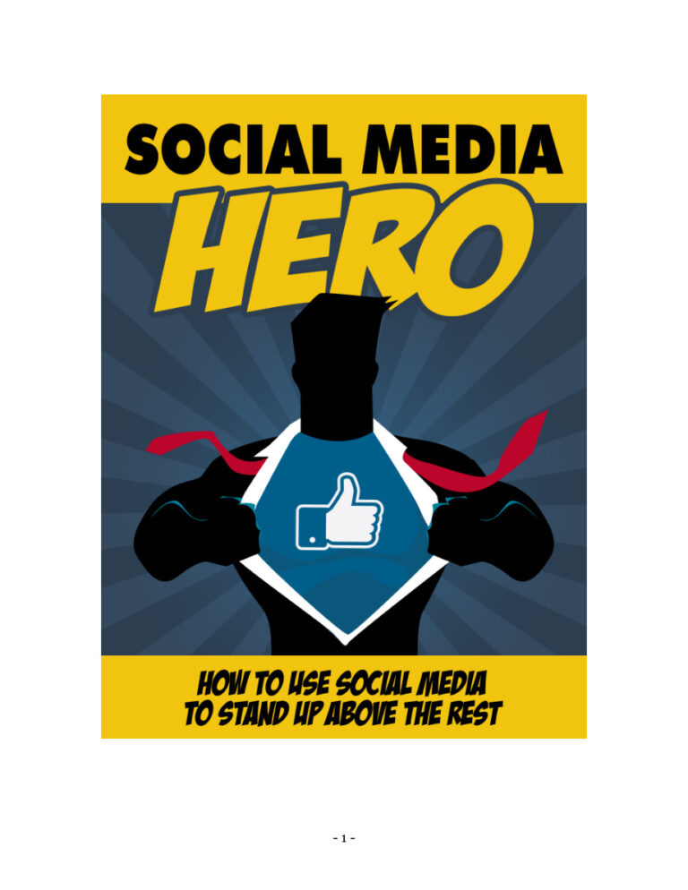 Social Media Hero PDF Download – Unknown Author