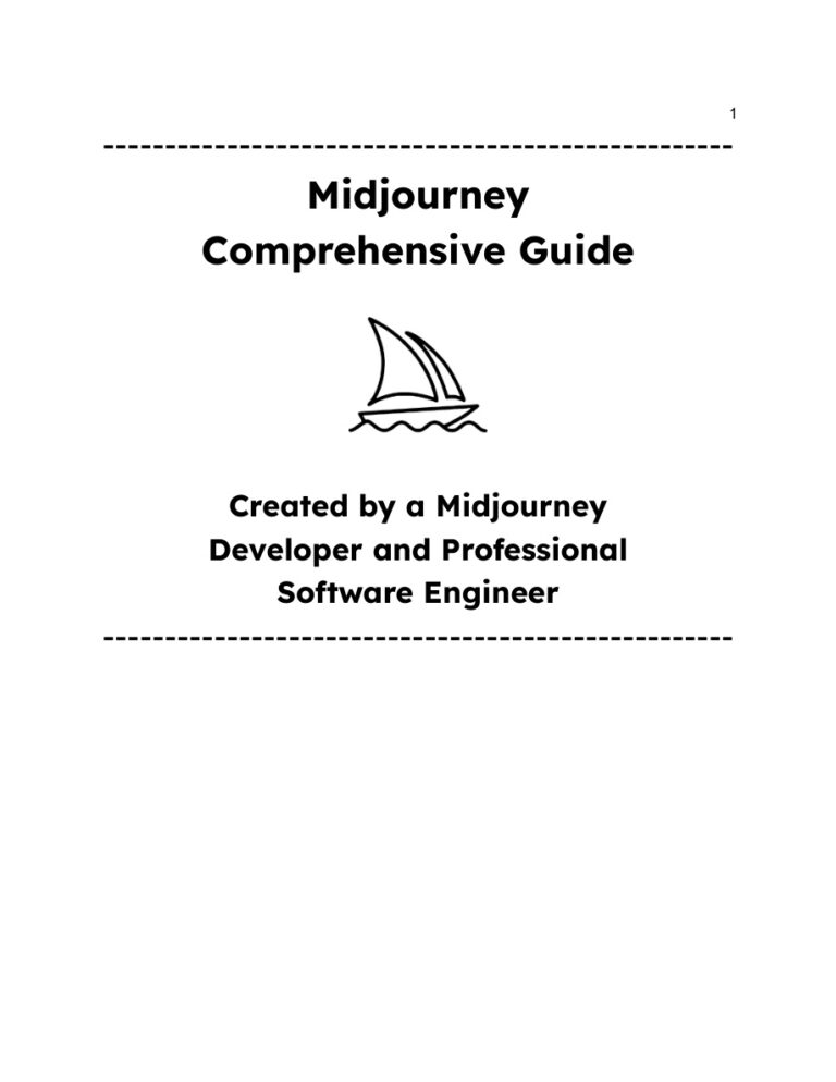 Midjourney Comprehensive Guide PDF Download – Unknown Author