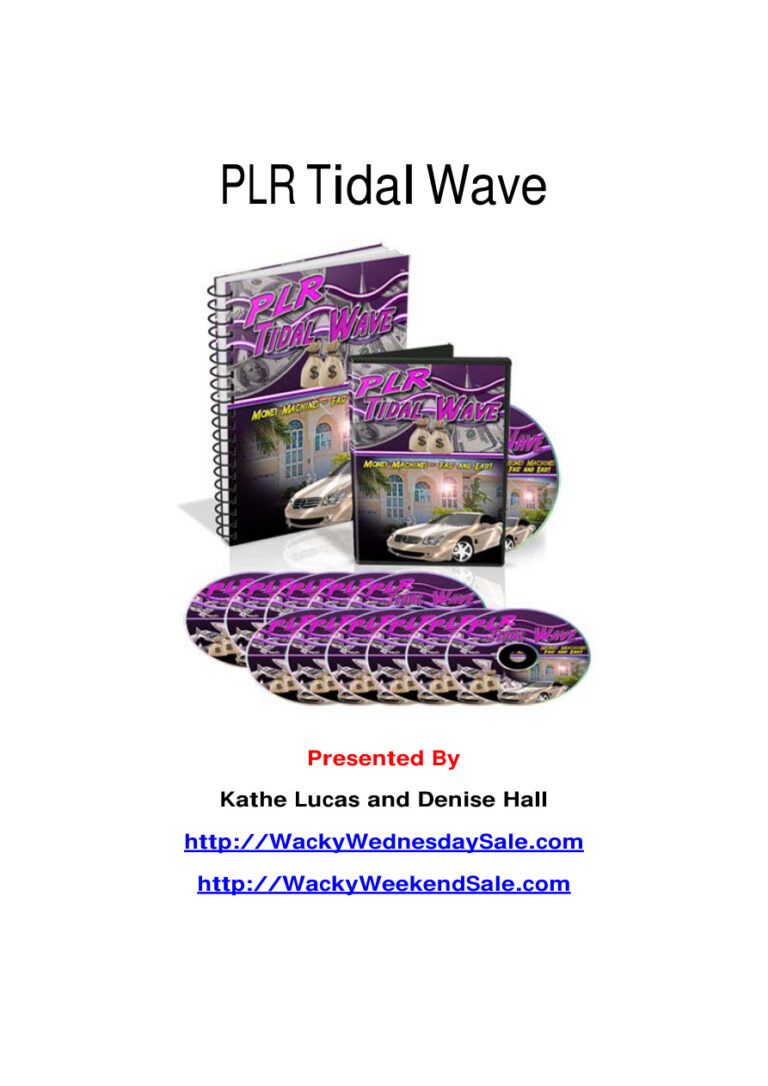 Private Label Rights Tidal Wave PDF Download – Unknown Author