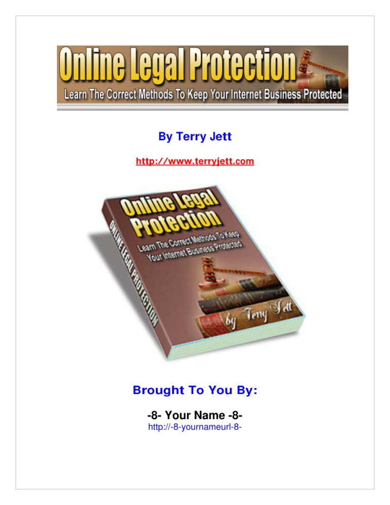 Online Legal Protection PDF Download – Unknown Author