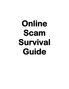 68c5e51058eaf online scam survival guide Kitap Kapağı