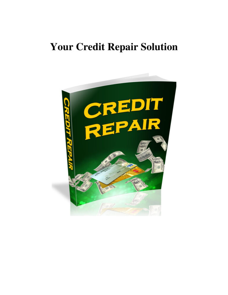 68c84308ddb17 credit repair your credit repair solution Kitap Kapağı