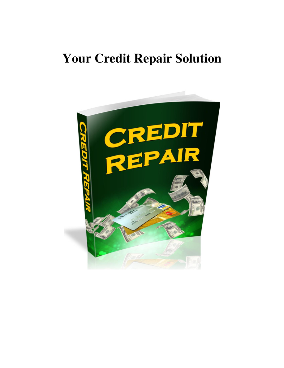 Credit Repair PDF Download