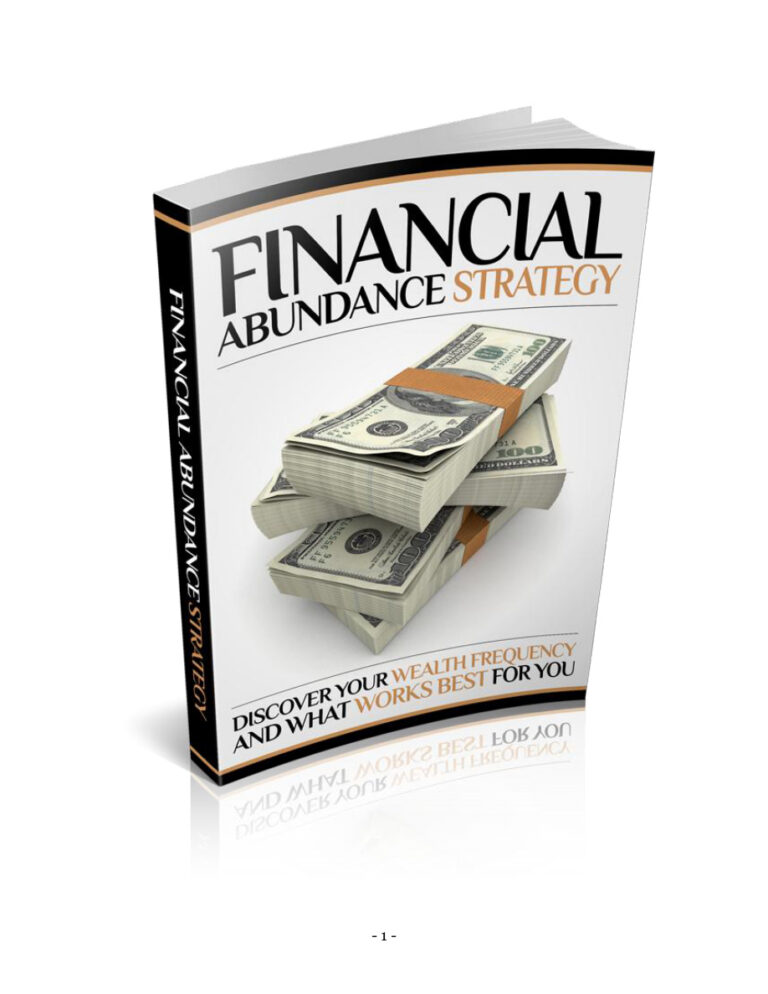 Financial Abundance Strategy PDF Download – Unknown Author