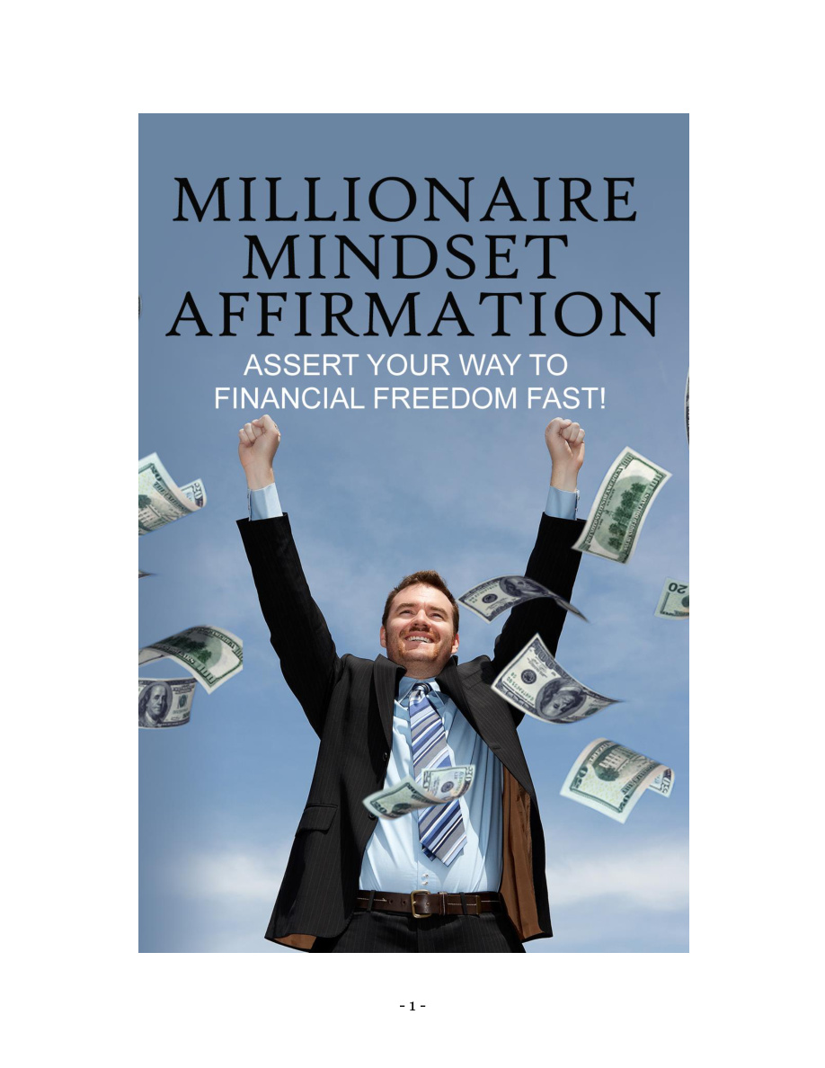 Millionaire Mindset Affirmation PDF Download