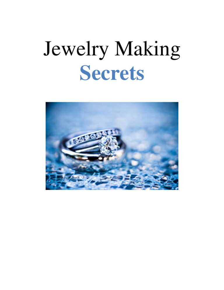 Jewelry Making Secrets PDF Download – Unknown Author