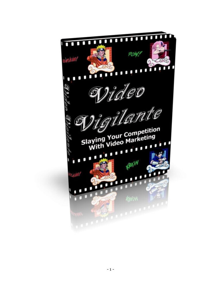 Video Vigilante PDF Download – Unknown Author