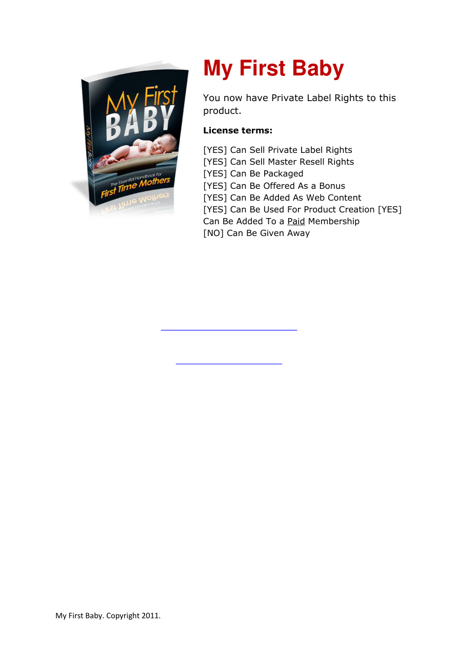 My First Baby PDF Download