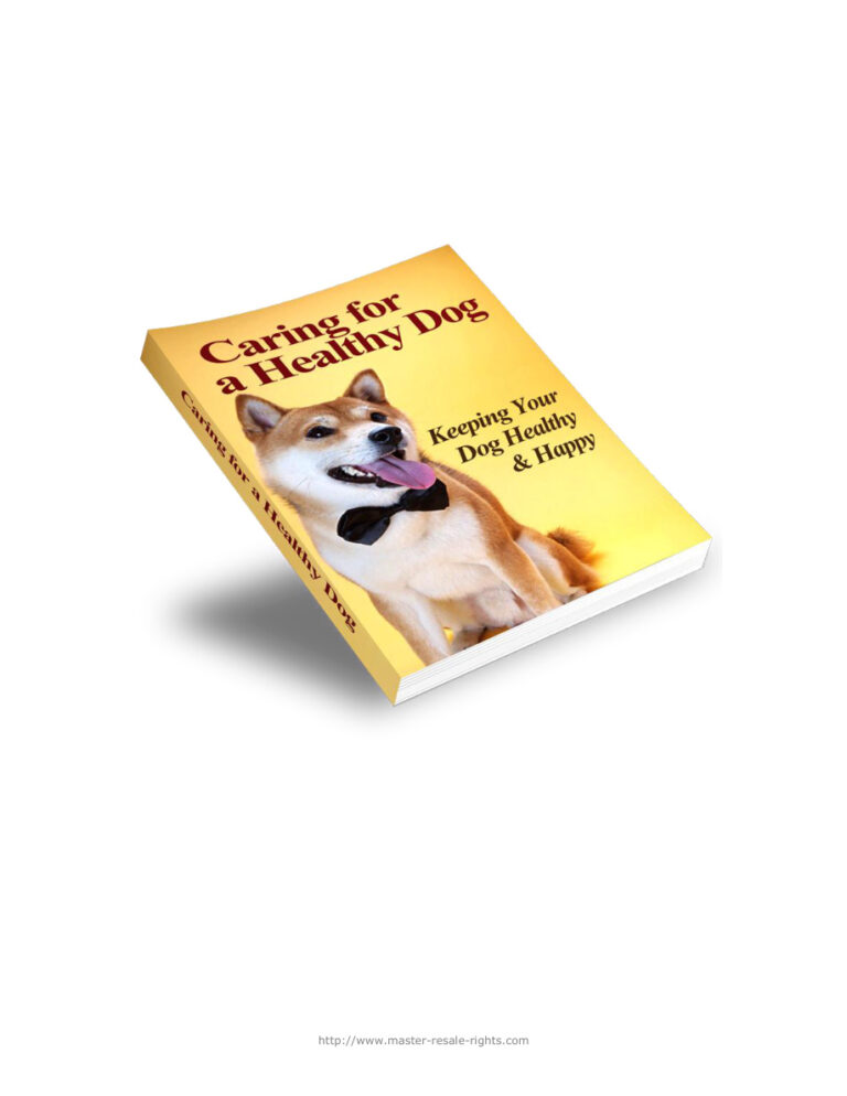 Caring for Healthy Dog PDF Download – Unknown Author
