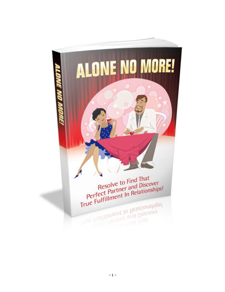 68cc3f7d62663 alone no more resolve to find that perfect partner and discover true fulfillment in relationships Kitap Kapağı