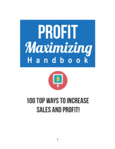 68ce8e8d7a092 profit maximizing 100 top ways to increase sales and profit Kitap Kapağı