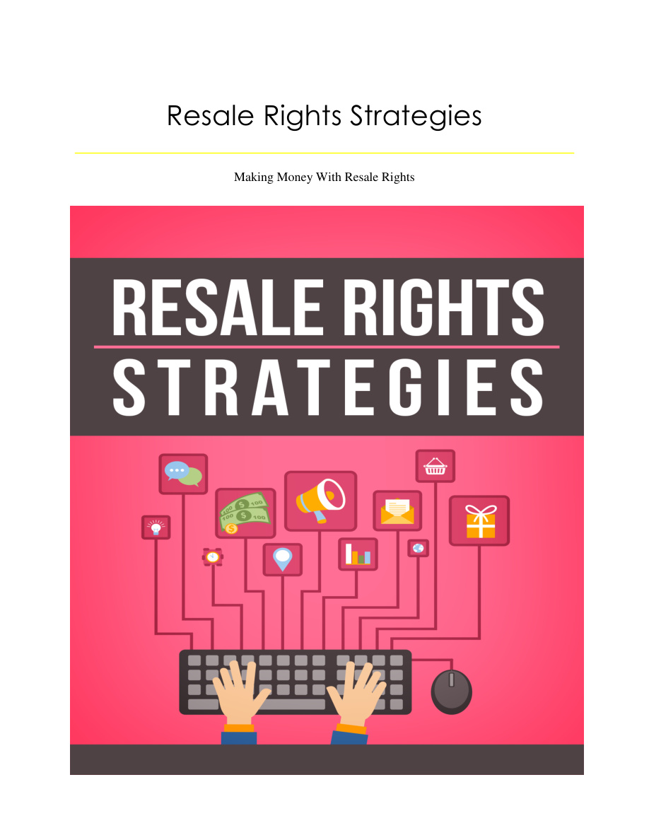 Resale Rights Strategies PDF Download