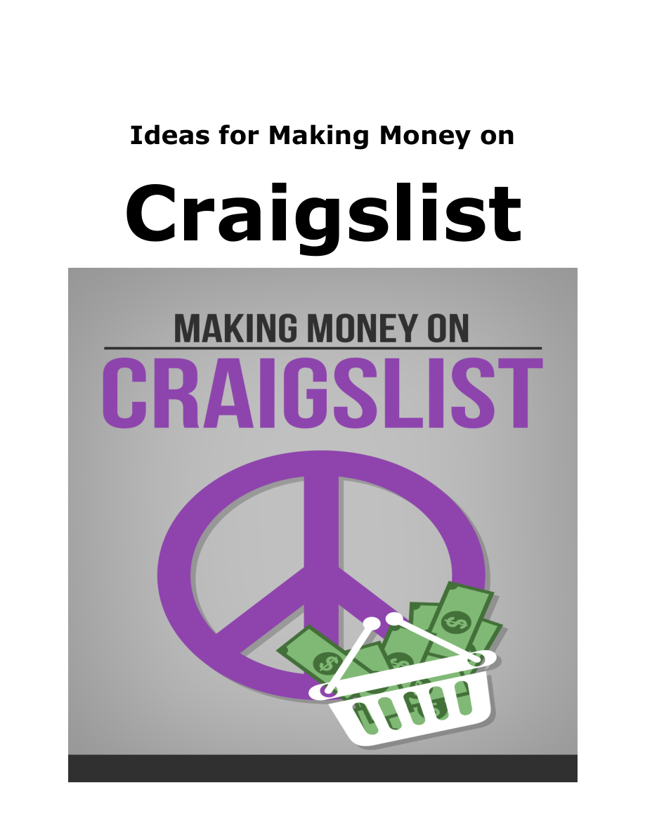 Make Money on Craigslist PDF Download