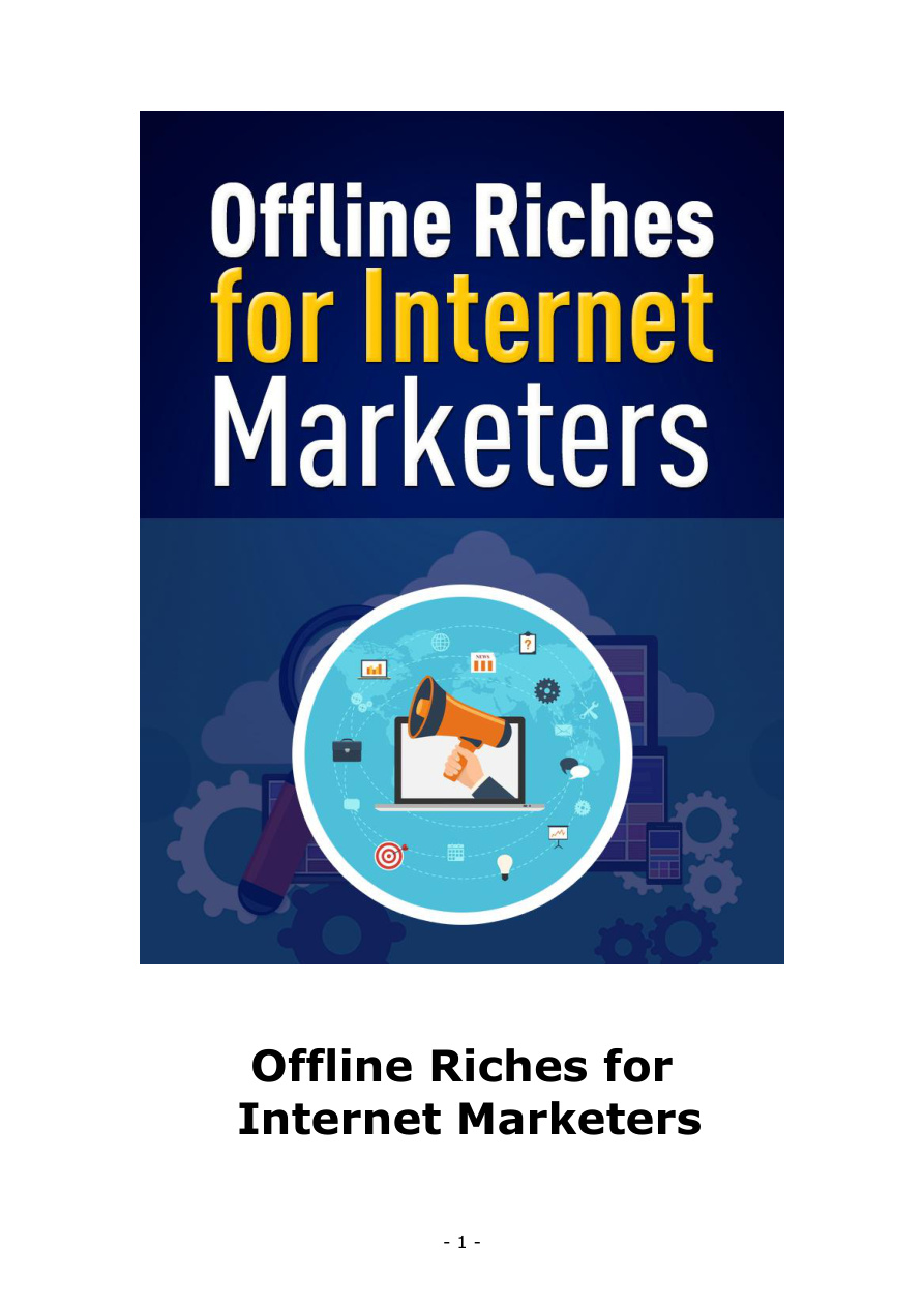 Offline Riches for Internet Marketers PDF Download