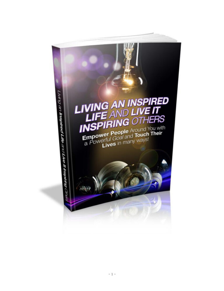 Living an Inspired Life and Inspiring Others PDF Download – Unknown Author