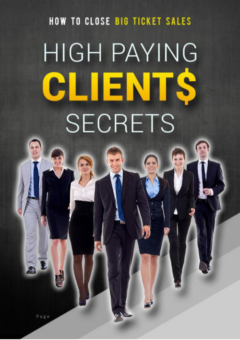 High Ticket Client Secrets PDF Download – Unknown Author